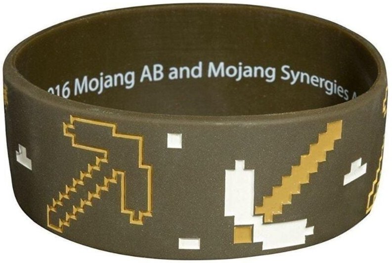 Minecraft silikonarmband - braun
