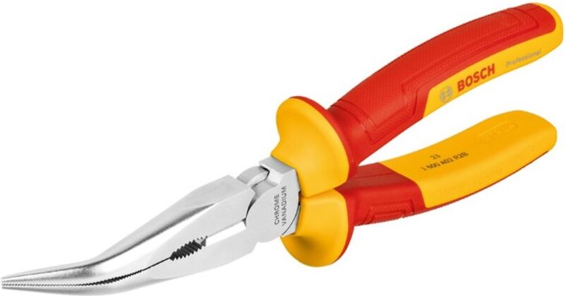 Bosch Professional - Bosch Werkzeug - VDE-Spitzzange gebogen 40°, Länge 20 cm 1600A02NE4