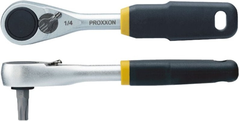 Proxxon - MICRO-Bit-Ratsche, 1/4' 6,3 mm, mit extrem schlankem Kopf (23 x 12 mm) - 23158