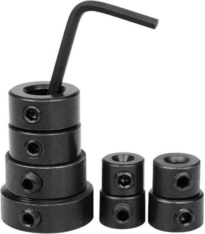 9-teilige Tiefenstopp-Kragen – Bohrtiefenstopps, Bohrstopp-Positionierungsring mit Sechskantschlüssel, Bohrtiefenstopp 3...