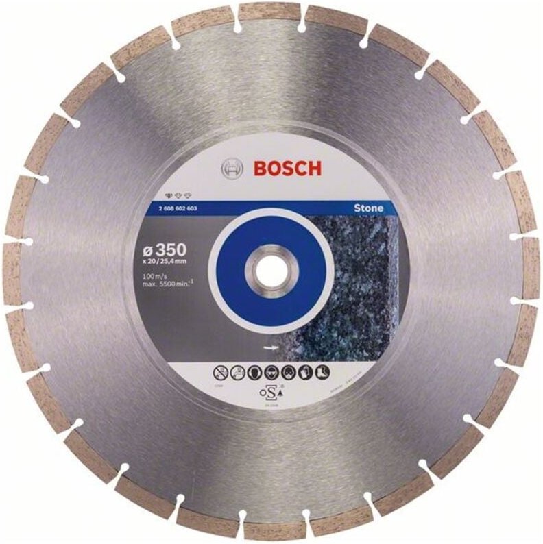 Diamanttrennscheibe Standard for Stone, 350 x 20/25,4 x 3,1 x 10 mm - Bosch