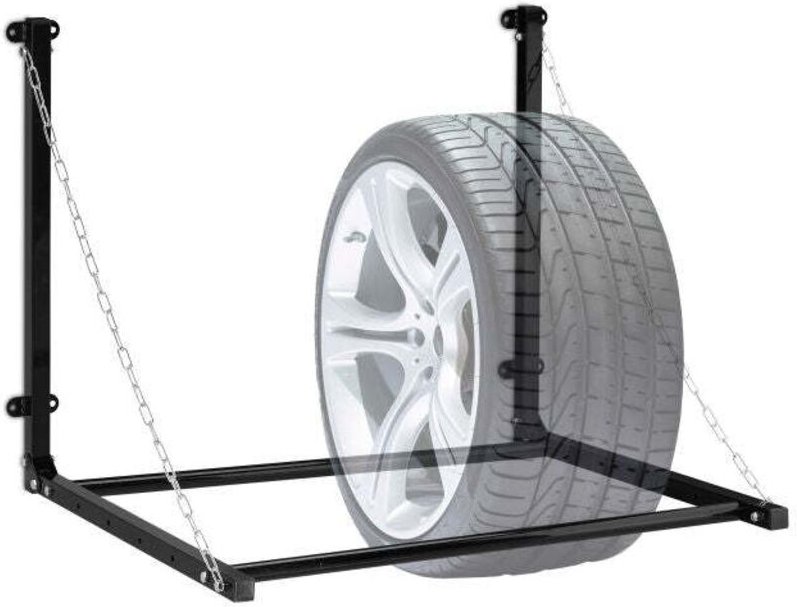 Tyre rack for wall mounting