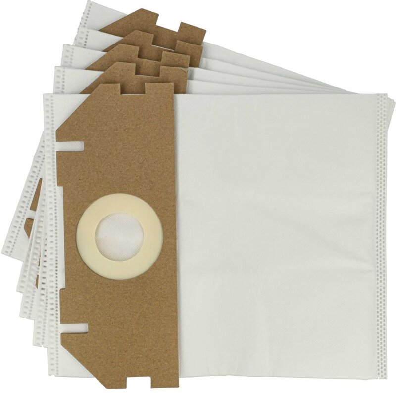 5x Staubbeutel Ersatz für Metabo 630173000 für Staubsauger - Mikrovlies, 30cm x 25cm Weiß - Vhbw