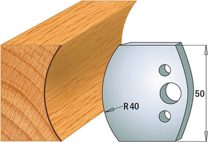 690.553 MESSERPAAR SP 50x4mm R40 KONVEX