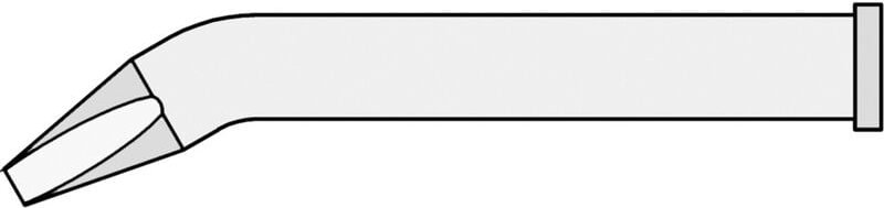 Xt bx Lötspitze Meißelform, gebogen Spitzen-Größe 2.4 mm Spitzen-Länge 51.5 mm Inhalt 1 St. - Weller