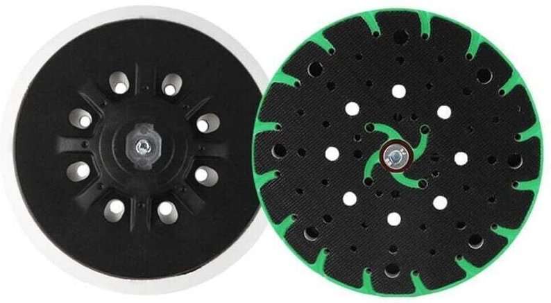 Create idea 150-mm-Schleifteller für staubfreies Schleifen, M8-Gewinde-Klettverschluss, Stützteller kompatibel mit Bosch...