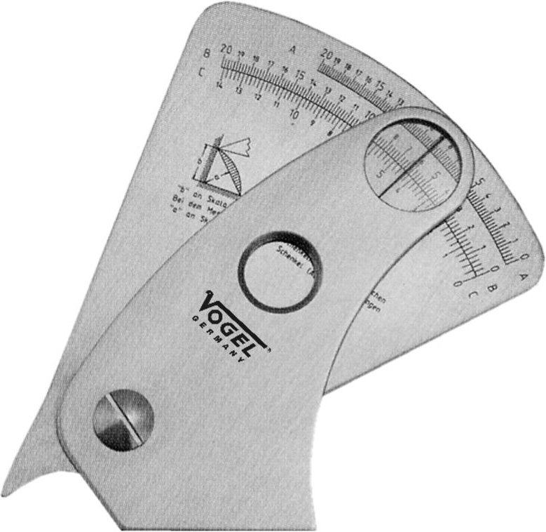 Vogels - Vogel Germany Schweißnahtleere Messbereich 0,1 mm rostfreier gehärteter Stahl