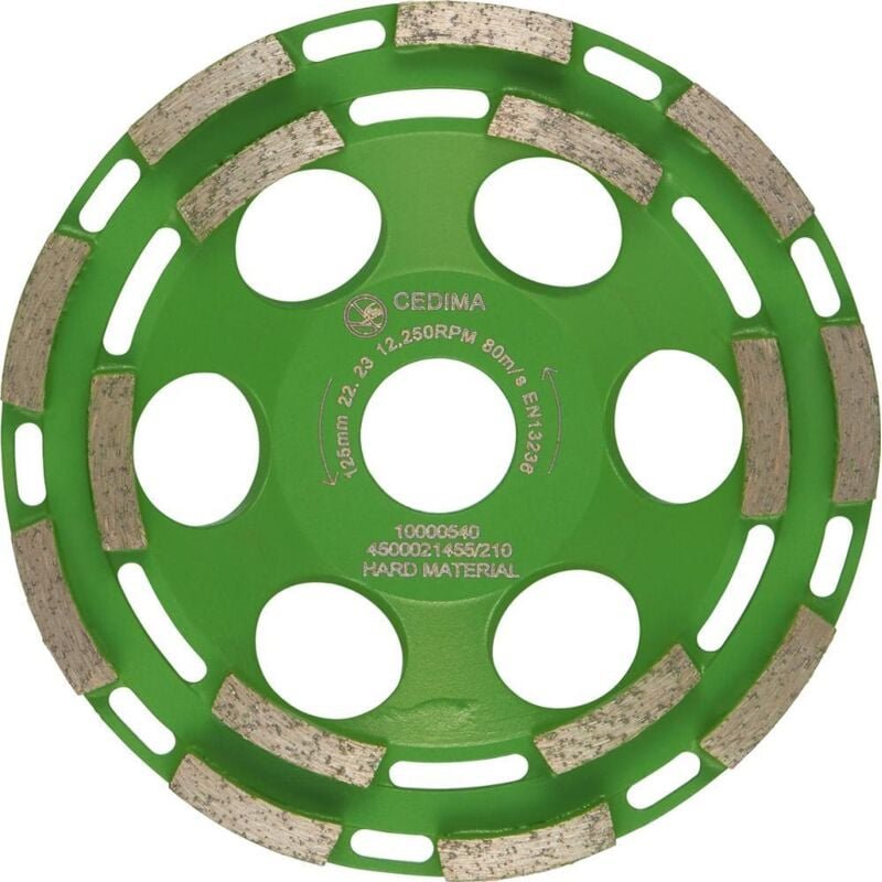 Schleifteller Diamant ec 73 125mm 30x7x6,5mm Cedima