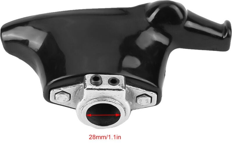 Zoternen - Demontagekopf aus schwarzem Kunststoff-Nylon für Reifenwechsler mit 28 mm Durchmesser