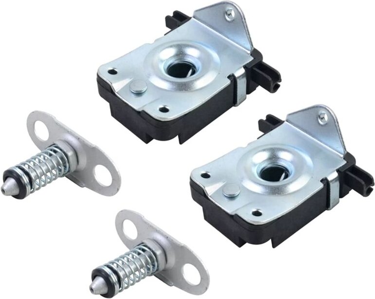 Tlily - pcs Unteren und Oberen Links Rechts Fangen Latch Haube Schloss für E46 E39 E52 E53 51238229807 51238203859