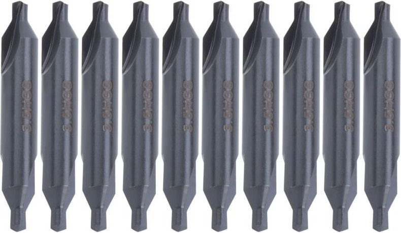 10 Stück 3,5 mm HSS-Zentrierbohrer Typ A, industrielles Bearbeitungswerkzeug für die spiralförmige Positionierung in jed...