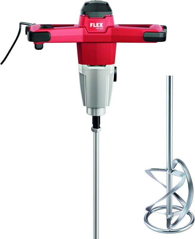 Flex 2-Gang-Rührer MXE 1202 + Wendelrührer HP2 140, 1200 W, mit 3-Stufen Drehzahlschalter