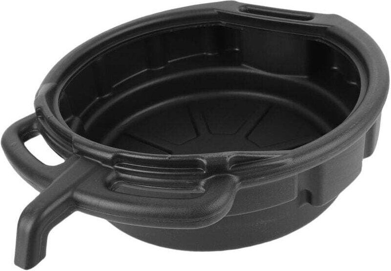 KZQ - 10L Ölablasswanne Schwarzer Kunststoff Anti-Spritzer Motor Tropffänger für Heimwerkstatt