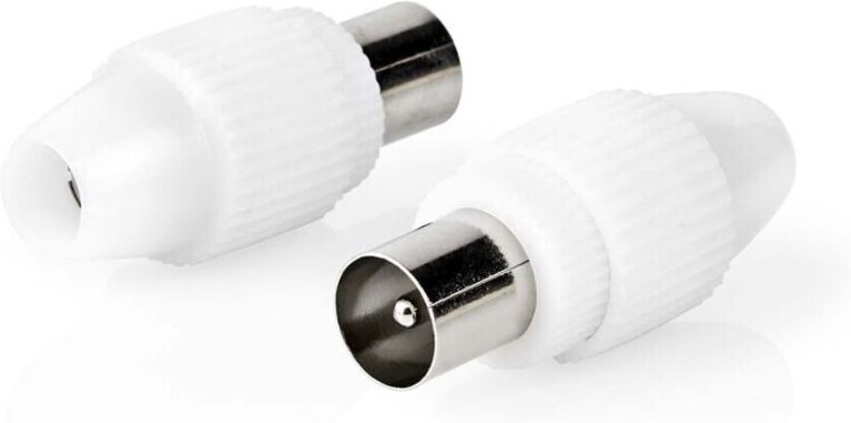 Nedis IEC (Coax) Stecker / Gerade / Stecker / Vernickelt / 75 Ohm / Schraube / Kabeleingangsdurchmesser: 7.0 mm / Metall...