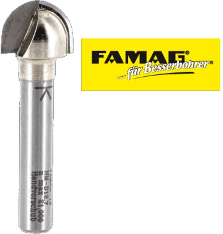 HM-Hohlkehlfräser D25,4 B16 R12,7 GL32 mm