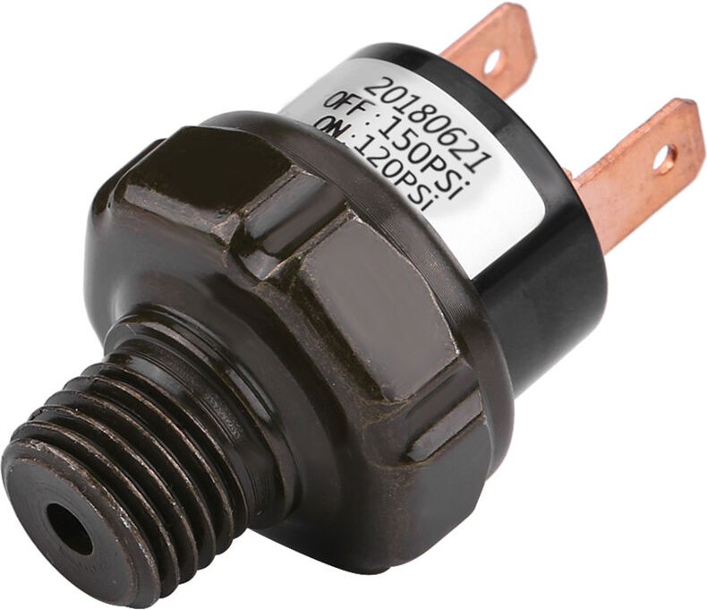 SJLERST Druckschalter 12V Universal Auto Automatischer Luftkompressorschalter Luftdruckregelschalter 90-120psi, 120-150p...