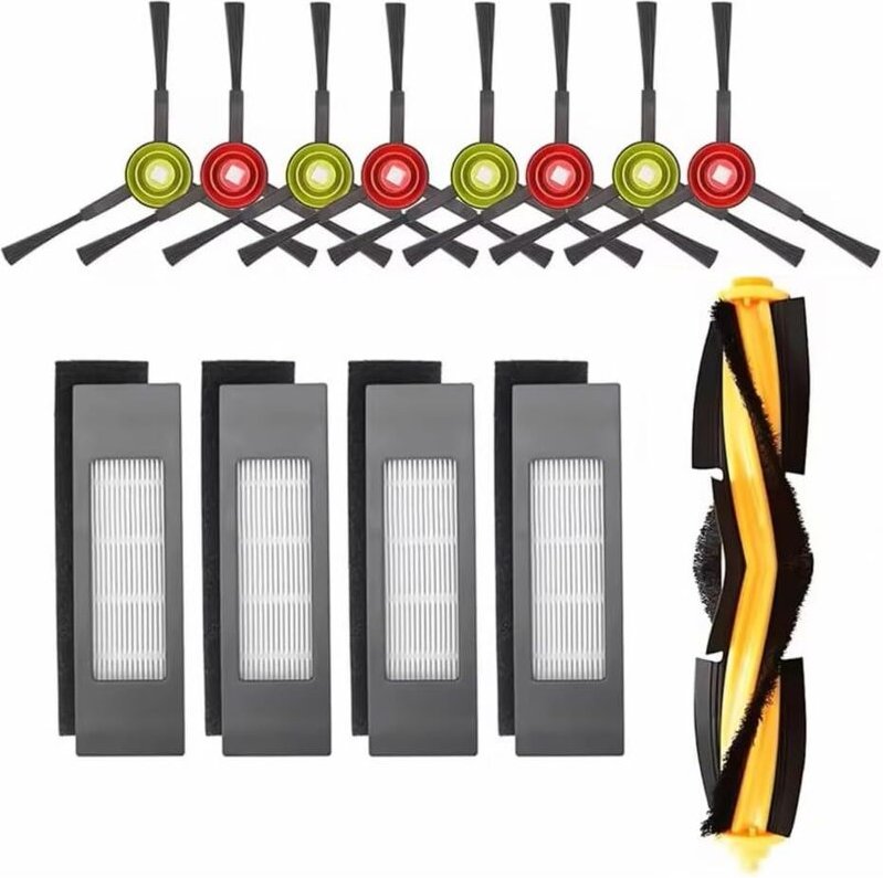 Zubehör für Ecovacs Deebot N8 N8 Pro N8 Pro+ T8 T8+ T8 AIVI T8 Max T9 T9+ Saugroboter: 1 Hauptbürste, 4 Filter, 8 Seiten...