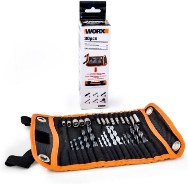 Thumbnail - WA1106 Bit und Bit-Kit (30 Stück) für WORX Akku-Bohrschrauber