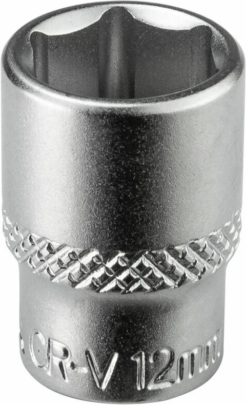 Thumbnail - Stecknuss Sechskant 12mm 6 Kant 1/4' kurz (cr-v)