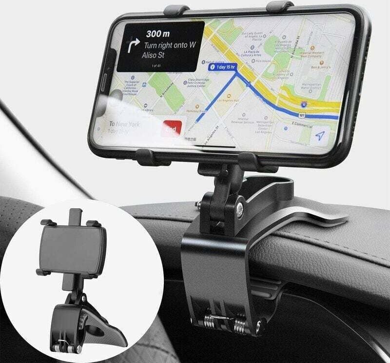 Autotelefonhalter Armaturenbrett 360 Grad Rotation Handyhalter Autotelefonhalterung für Auto für GPS und Smartphones