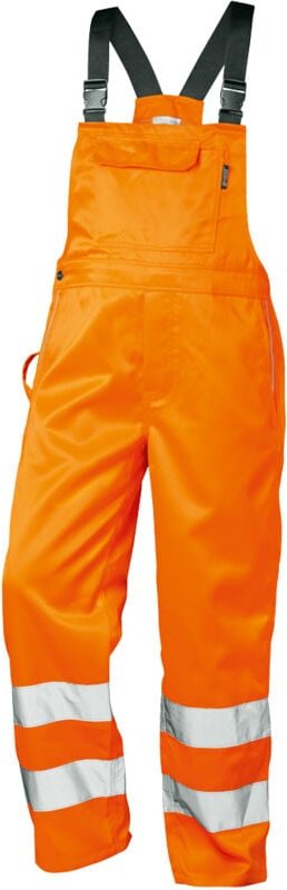 Gr .64 KURT WARNSCHUTZ-LATZHOSE orange KURT HIGH VIS BIB TROUSERS