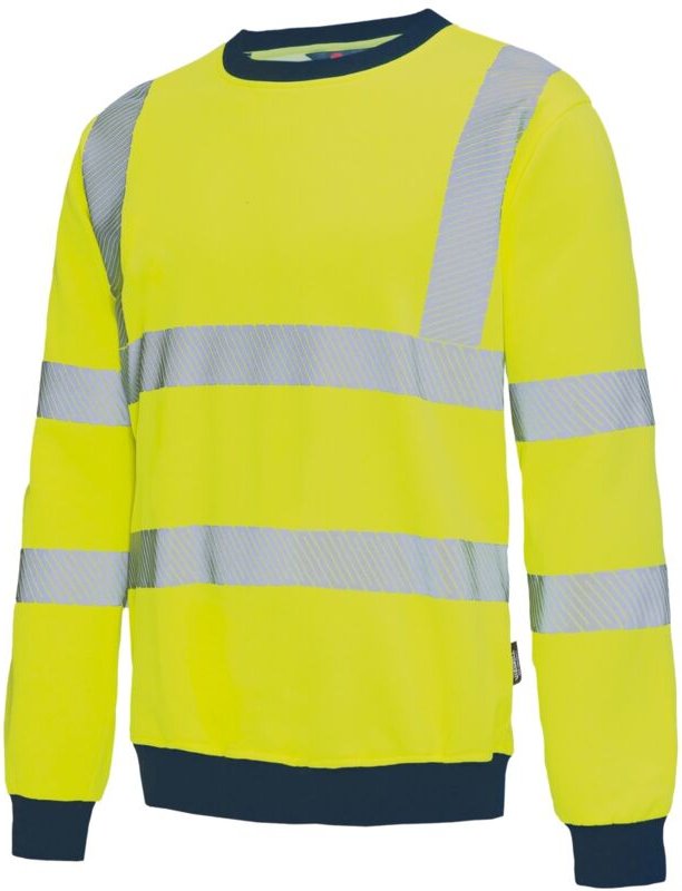 Warnschutz-Sweatshirt VW12BY Gr. s gelb - Vizwell