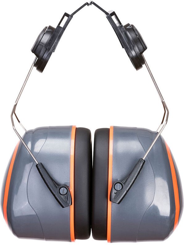Lärmschutz-Ohrenstöpsel Hv Extreme, auf Helm montiert, Farbe: Grau/Orange, Größe - Portwest
