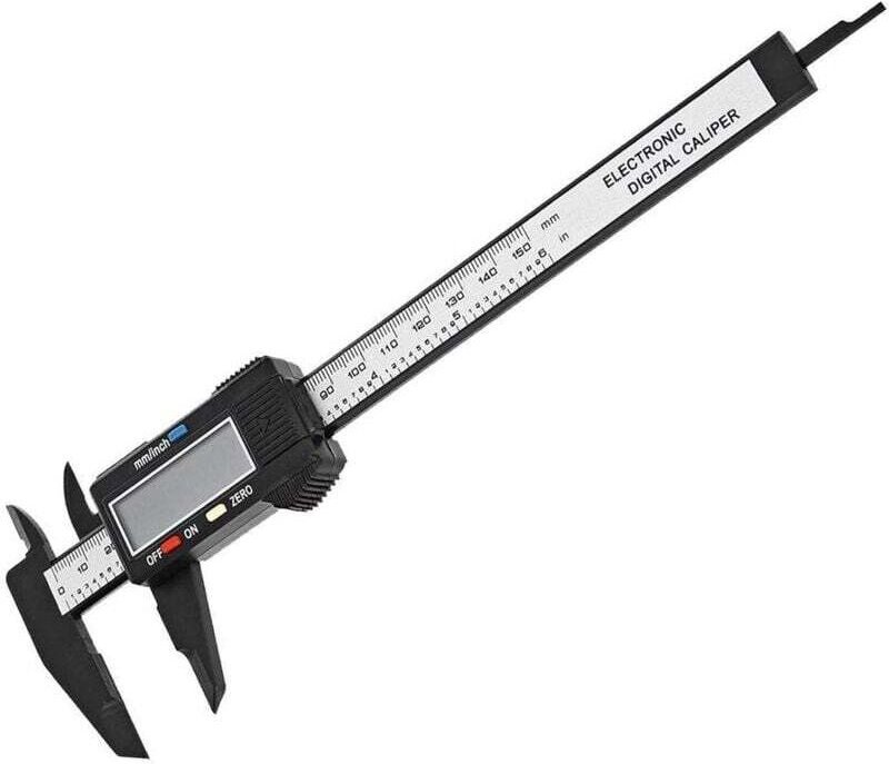 Stück elektronischer Messschieber mit großem LCD-Display, 150 mm, digitales Mikrometer mit mm/Zoll-Umrechnung