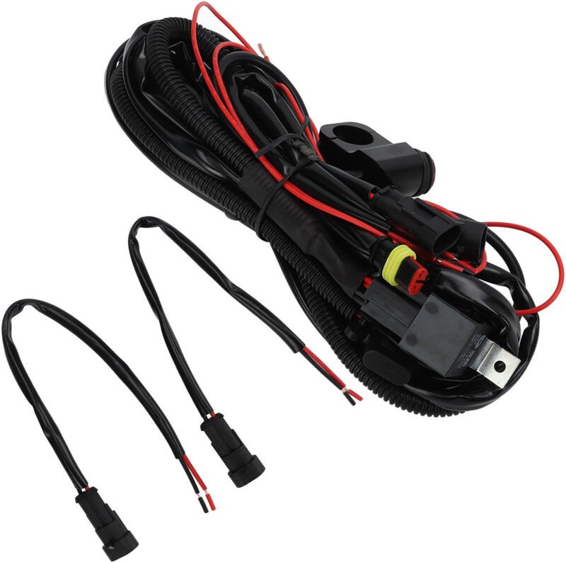 Jonlaki Motorrad-Lenkerknöpfe, LED-Nebelscheinwerfer und Steuerung für ATV, Roller, Fahrrad - 0,6 m / 0,75 yd (1,6 m) Ka...