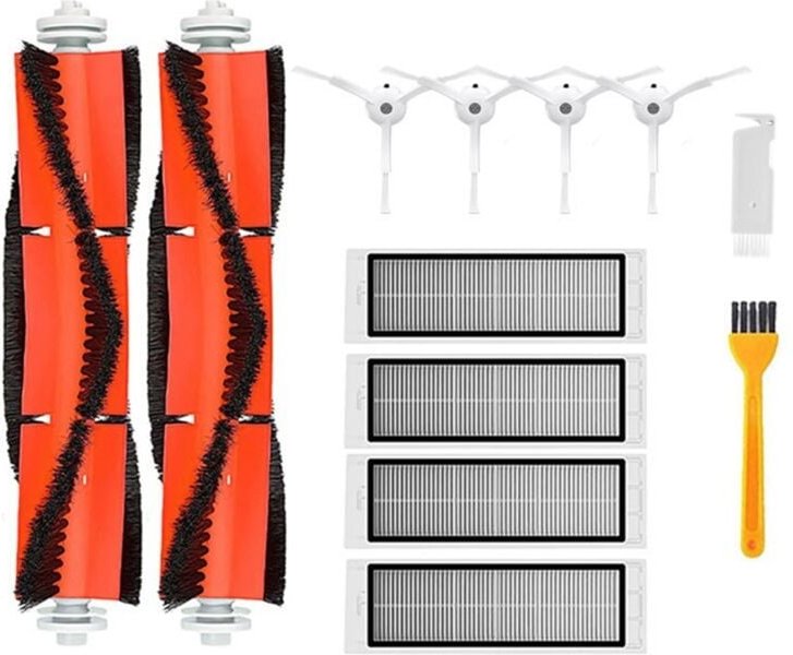 Hepa-Filter für Roboterstaubsauger, Hauptseitenbürste für Mopp