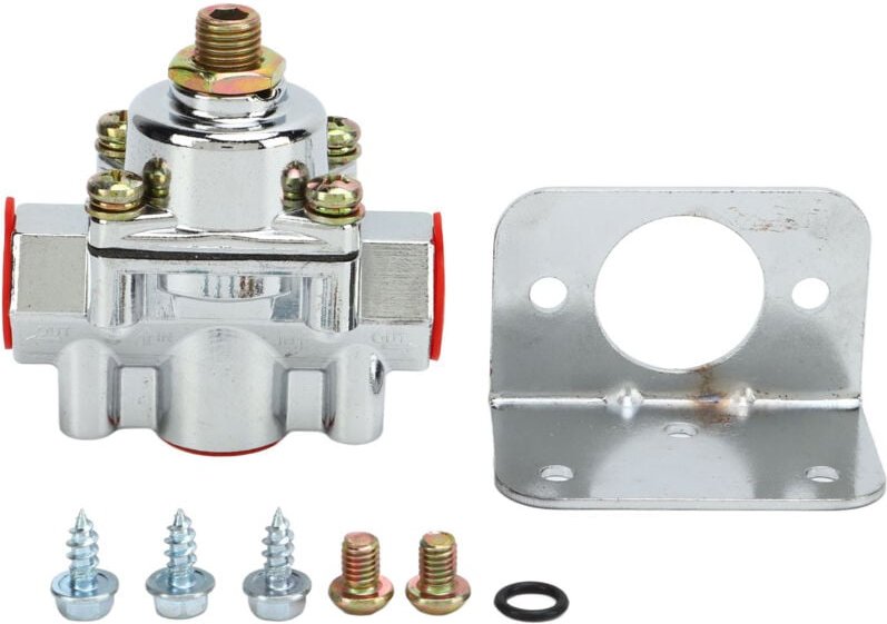 Kraftstoffdruckregler aus Zinklegierung, 1-4 PSI, 3/8" NPT 12-804 Anschluss für Edelbrock-Vergaser