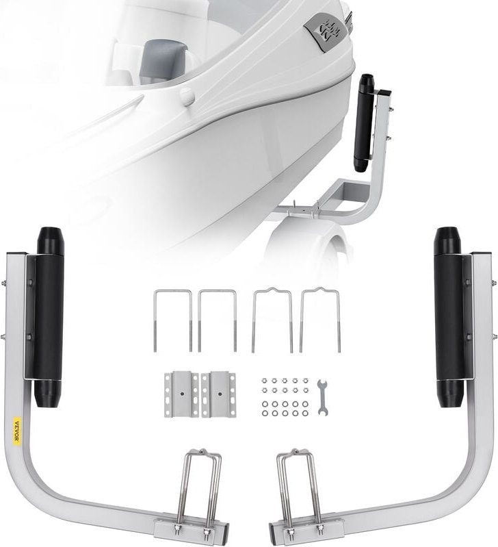 VEVOR L-Form Anhängerpfahl Bootsanhänger Anleitung Kurbelstütze Bootsführung, 190 mm Einstellbare Breite Boat Trailer Gu...