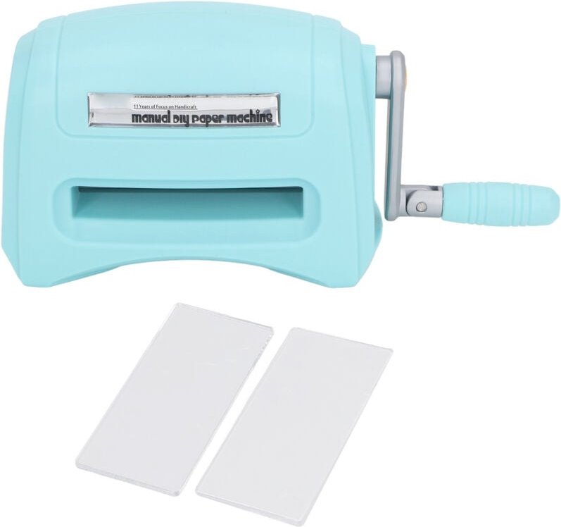 Manuelle Schneidemaschine für Bastelarbeiten, Mini-Handkurbelschneider, tragbar, mit Absaugsystem, vielseitig einsetzbar