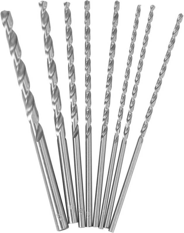 Tlily - 4-10mm Extra Lange 200mm hss Spiralbohrer Gerader Schaft Schlangenbohrer Werkzeug