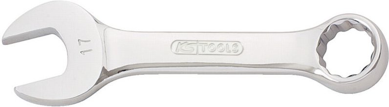 KS Tools CHROMEplus Ringmaulschlüssel, kurz, 4mm