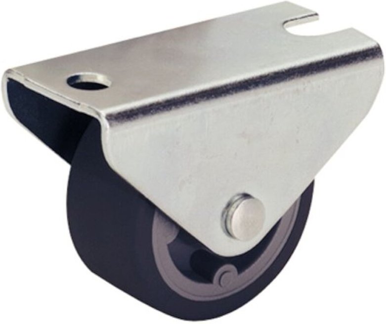 Hettich Schreibtischcontainer-Kastenrolle, Avin fix 2813, Ø 30mm, Stahlblech verz., Rad PP