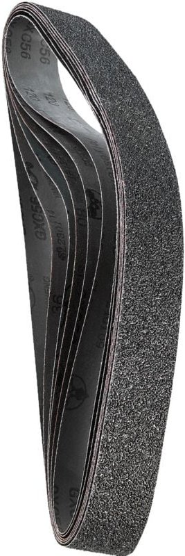 Mophorn Schleifbänder 50x1066mm, 6 Stück (36/40/60/80/100/120 Körnungen), aus Siliziumkarbid, geeignet für Metallbearbei...