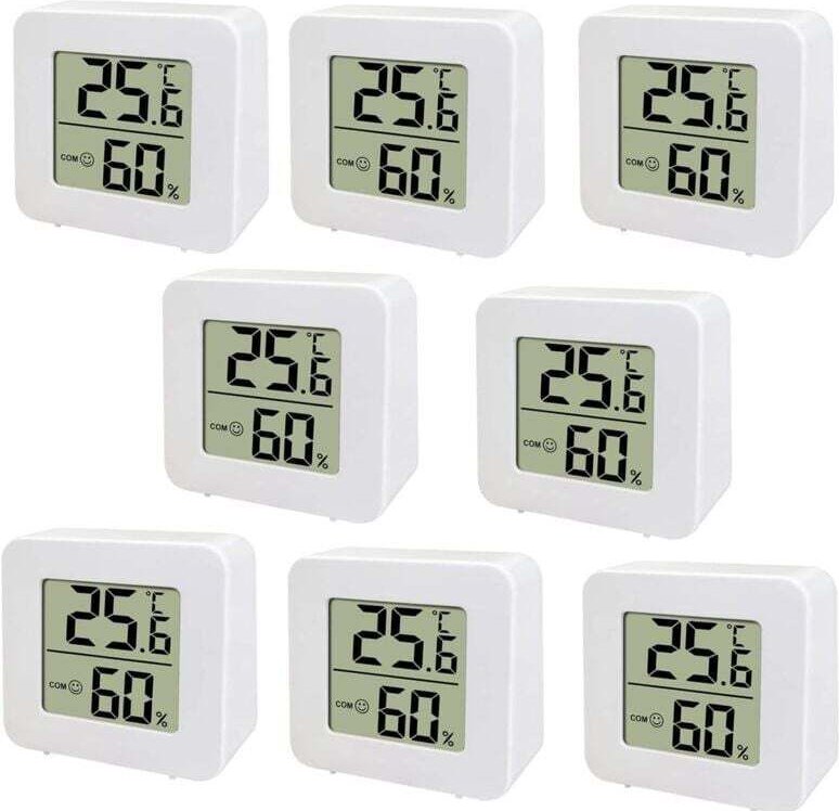 Mini-LCD-Thermometer, digitales Thermometer-Hygrometer für Innenräume, Temperatur- und Feuchtigkeitsmesser – 454515MM – ...