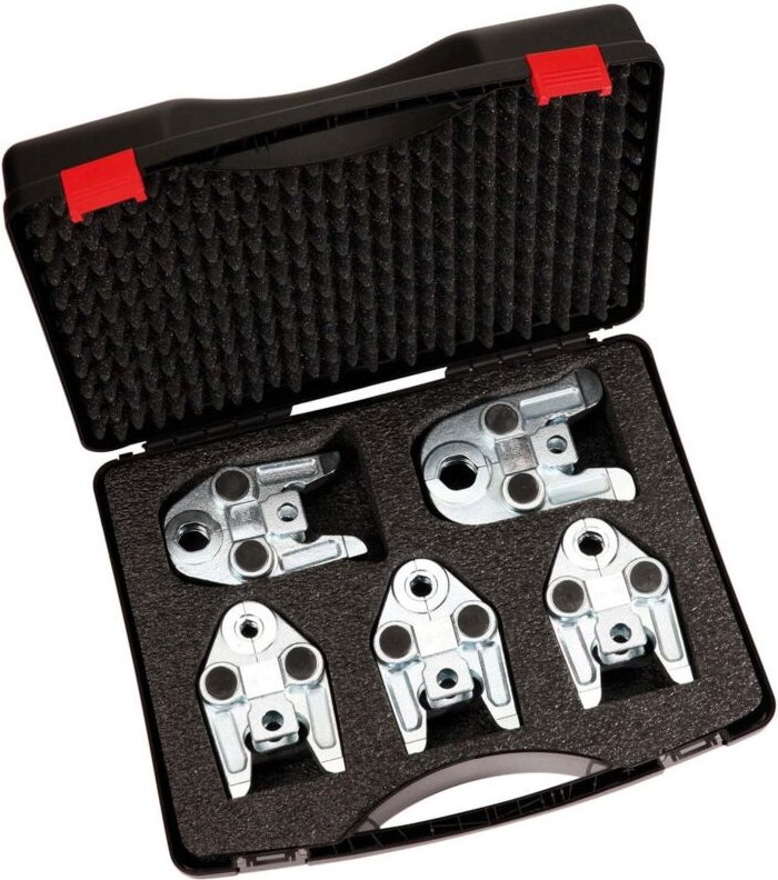 VIRAX Set Presszangen Profil V 12-15-18-22-28 für Pressmaschine P25+ - 990055