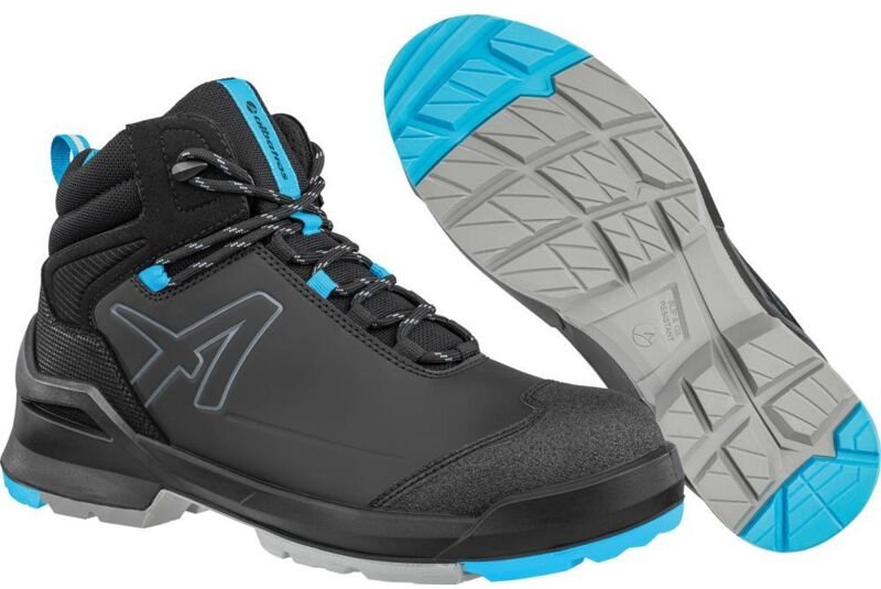 Sicherheitsstiefel TARAVAL Mid Größe 43 W. 11 schwarz-blau S3L EN ISO 20345:2039 Mikrofaser