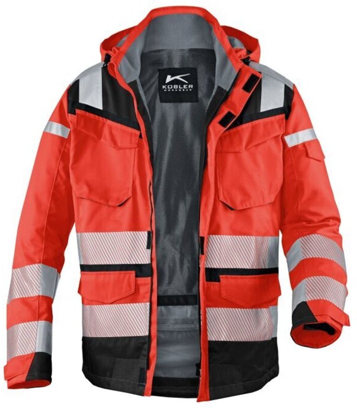 Kübler Wetterjacke reflectiq sympatex psa 2 warnrot/schwarz Gr. xl