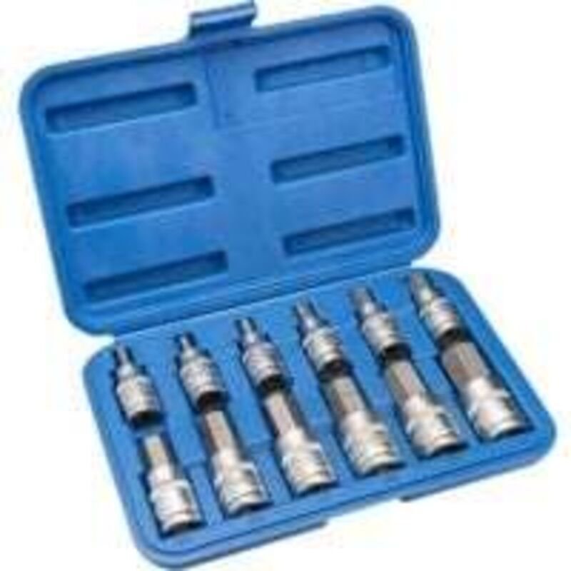 12-teiliger Torx-Steckschlüsselsatz mit Innensechskant-Einsätzen, 5, 6, 7, 8, 10, 12, 14, 16, 17, 18, 19, 22 mm, mit Auf...