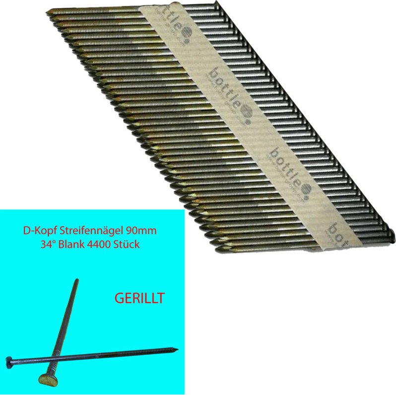 CONTOO HB43 Streifennagel 3,1x90 4400 Stk D-Kopf GERILLT