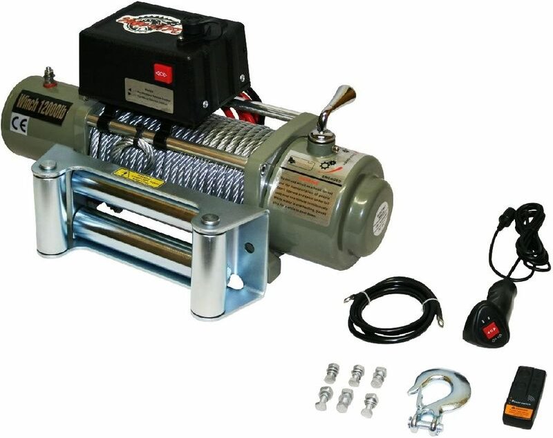 Var-sc12000LB elektrische seilwinde 12V 5443KG motorwinde winde forstwinde offroad quad atv - Varan Motors