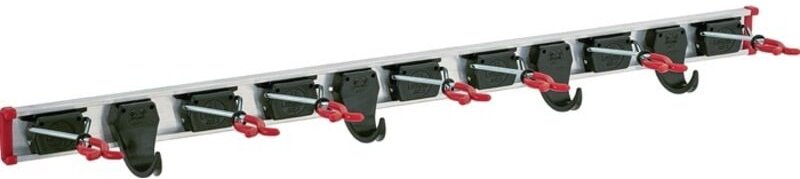 Gerätehalter Länge Führungsschiene 1000 mm Haken 4 Halter 7 Aluminium