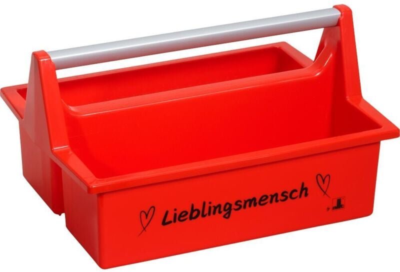 Thumbnail - Tragekasten "Lieblingsmensch" rot