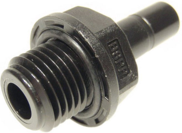 Gerade-Verbinder ASAB0604M Außengewinde: 1/4' Rohr-Ø: 6 mm 1 St. - Dm-fit