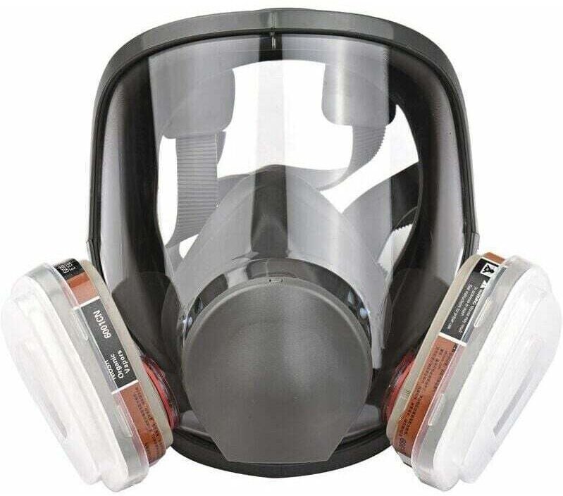 Wiederverwendbare Vollgesichts-Atemschutzmaske, 16-in-1-Antibeschlag-Gasmaske, Vollgesichts-Atemschutzmaske, Schutz vor ...