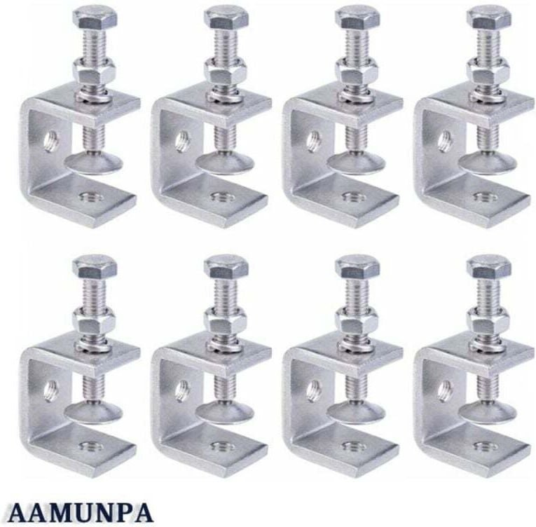 Serre-Joints C, 8 Pièces Serre-Joints en C Robustes en Acier Inoxydable 304, Acier Inoxydable Serre-Joints C, Pince C Ro...