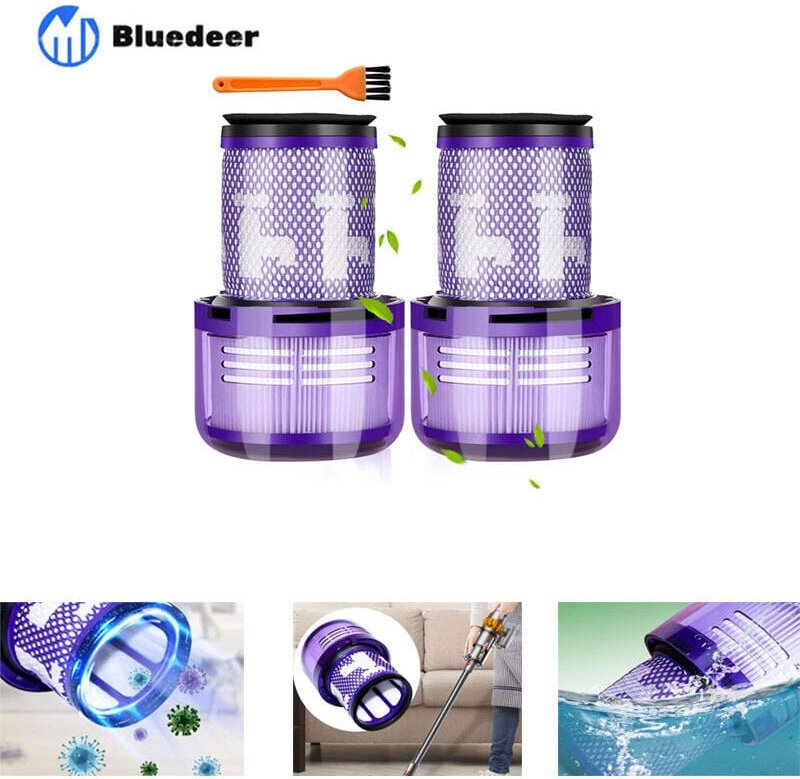 2er-Pack Dyson v12 Filter, passend für den Dyson v12 Slim Absolute Staubsauger, waschbarer HEPA-Filter, Ersatzteilnummer...